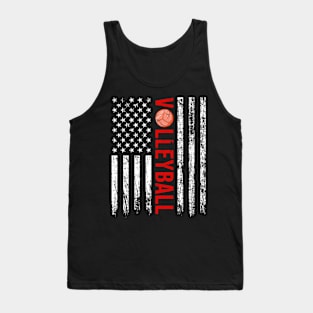 Vintage America Flag Volleyball Tank Top